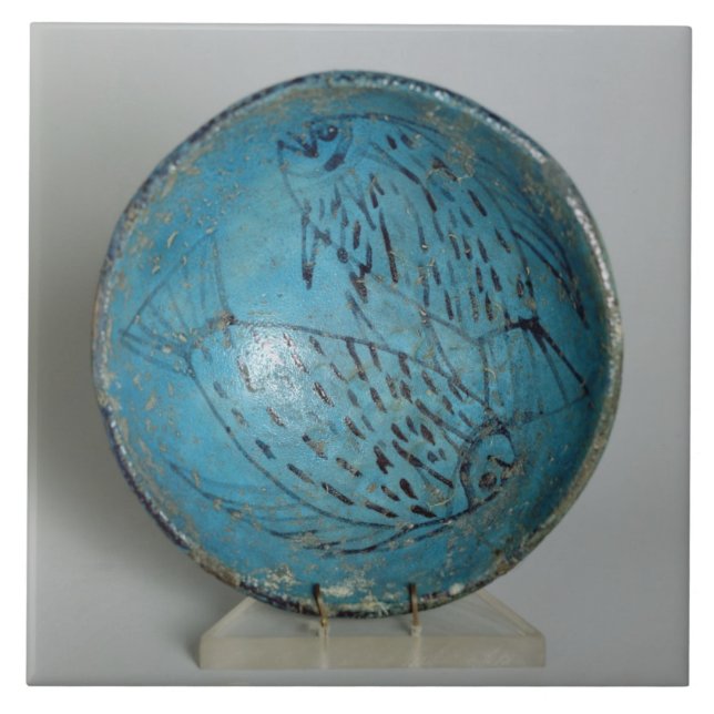 Prato decorado com peixes (faience) (Frente)