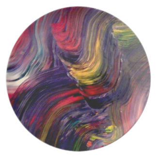 Prato Eu desejo em cima de uma placa