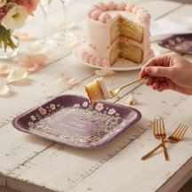 Pratos de Aniversário de 60 Anos Whimsical Wildflo