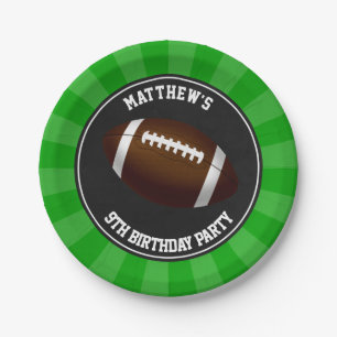 Pratos de Bolo de Festa de Futebol Personalizados