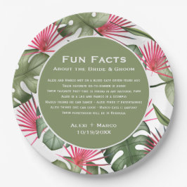 Pratos de Casamento Tropical Humorosos