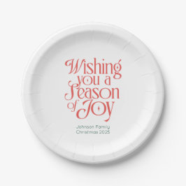 Pratos de Festa de Natal Personalizados Temporada