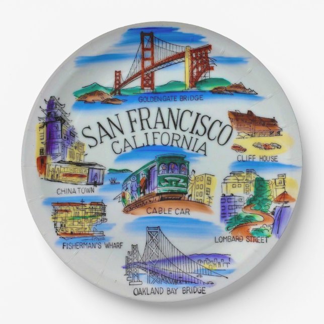 Pratos de festa de São Francisco, CA (Frente)