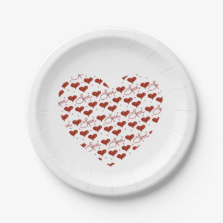 Pratos de festa do Amor Vermelho