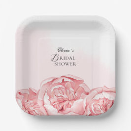 Pratos de festa para chá de panela com flores