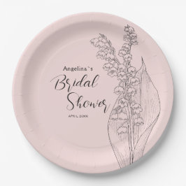 Pratos de festa para um chá de noiva.