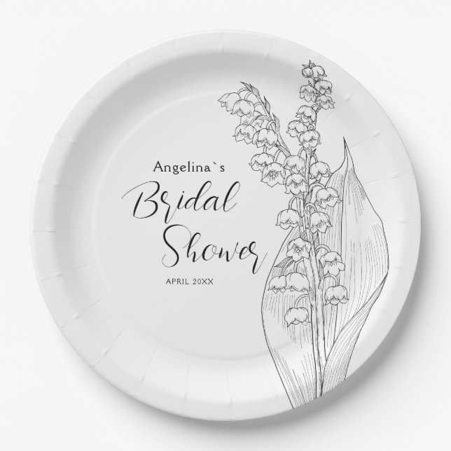 Pratos de festa para um chá de noiva. (Frente)