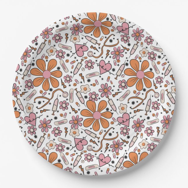 Pratos de Festas de formatura de Enfermagem, Prato (Frente)