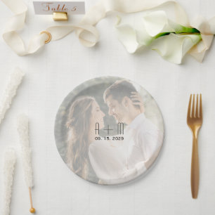 Pratos de Foto de Casamento Personalizados