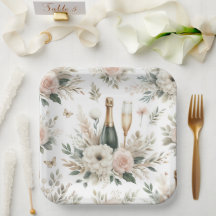 Pratos de Papel Bloom & Bubbles