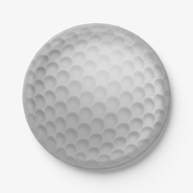 Pratos de Papel Bola de Golfe (Frente)