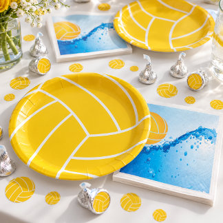 Pratos de Papel Bola de Pólo Aquático Louças de Me