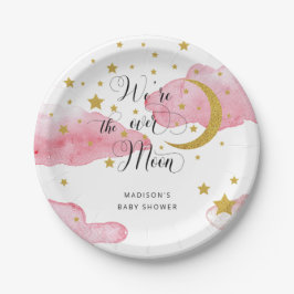 Pratos de Papel Chover o Luar Baby Shower