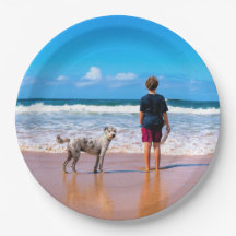 Pratos de Papel com Foto Personalizada Seu Próprio