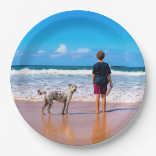 Pratos de Papel com Foto Personalizada Seu Próprio