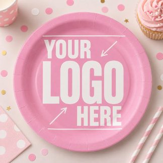 Pratos de Papel com Logotipo Personalizado | Prato