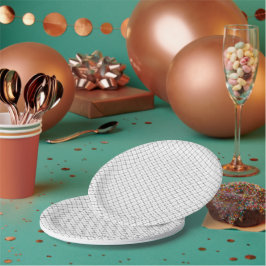 Pratos de Papel com Padrão de Diamante Moderno