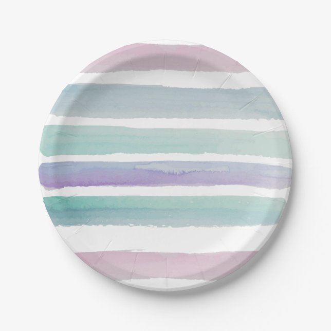 Pratos de Papel, Cores Pastel  (Frente)