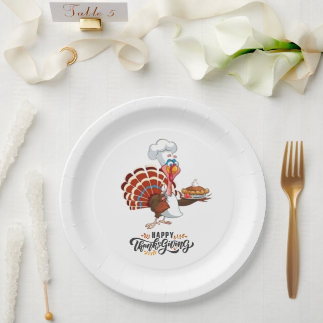 Pratos de Papel de Ação de Graças (Casamento)