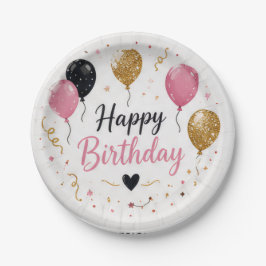 Pratos de Papel de Aniversário