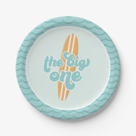 Pratos de Papel de Aniversário de 1 Ano The Big On