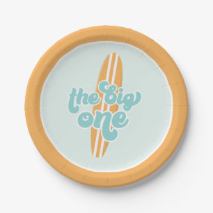Pratos de Papel de Aniversário de 1 Ano The Big On