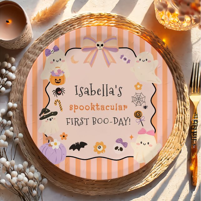 Pratos de Papel de Aniversário de Halloween Espeta (Criador carregado)