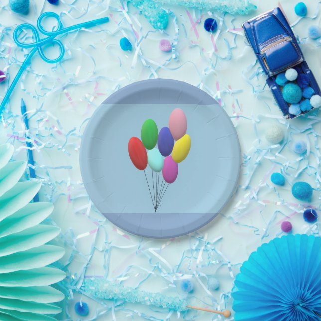 Pratos de Papel de Aniversário (menino) (Festa)