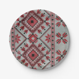 pratos de papel de casamento, vermelho e preto