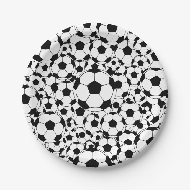 Pratos de papel de futebol de bola de futebol para (Frente)