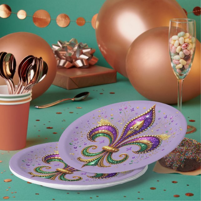 Pratos de papel de Mardi Gras (Múltiplo)