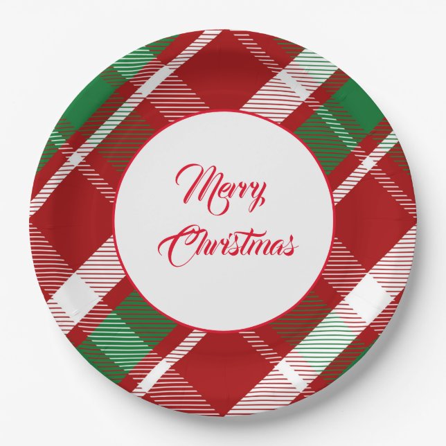 Pratos de Papel de Natal (Frente)