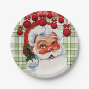 Pratos de Papel de Natal, Papai Noel