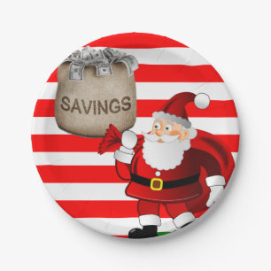 Pratos de Papel de Natal, Papai Noel