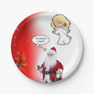 Pratos de Papel de Natal, Papai Noel