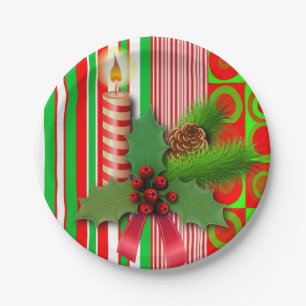 Pratos de Papel de Natal, Vela