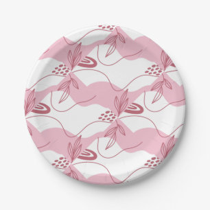 Pratos de Papel de Padrão Minimalista