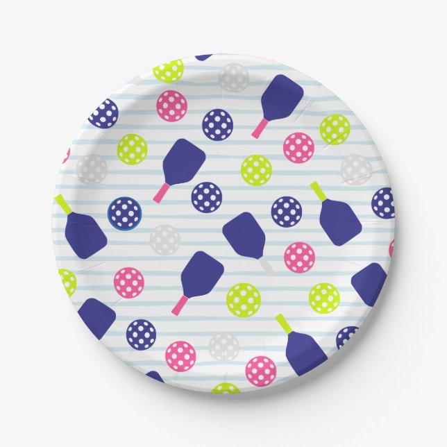 Pratos de Papel de Pickleball (Frente)