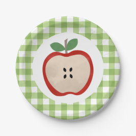 Pratos de papel de primeiro aniversário Apple of o
