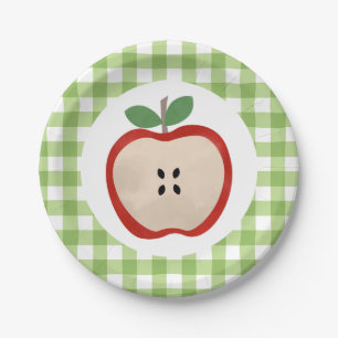 Pratos de papel de primeiro aniversário Apple of o
