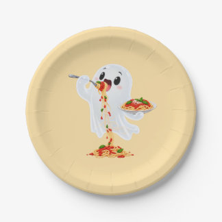 Pratos de papel engraçados para o Halloween