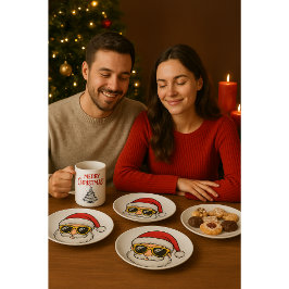 🎄 Pratos de Papel Feliz Natal | Festa de Férias