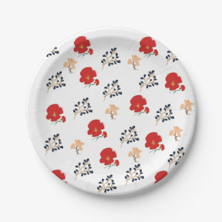 Pratos de Papel Florir