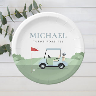 Pratos de Papel Golf Par-tee