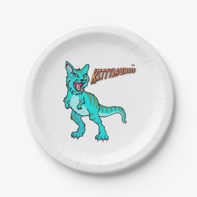 PRATOS DE PAPEL KITTYSAURUS™ (Frente)