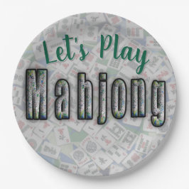 Pratos de Papel Mahjong