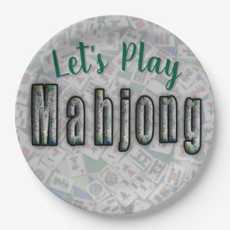 Pratos de Papel Mahjong