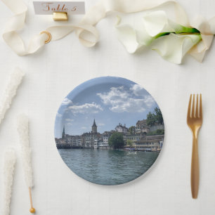 Pratos de Papel Panorâmicos Zurique Suíça