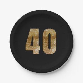 Pratos de Papel para Aniversário de 40 anos/Aniver