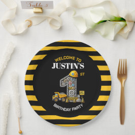 Pratos de papel para festa de 1º aniversário de Co
